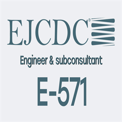 E-571 Short Form of Agreement Between Engineer and Subconsultant for Professional Services (Download)  