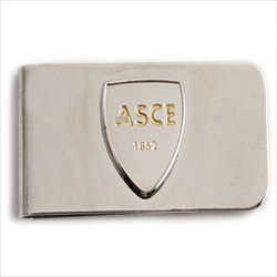 Silver Money Clip with ASCE shield